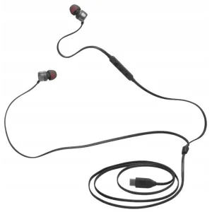 Słuchawki przewodowe JBL Tune 310C USB-C dokanałowe mikrofon czarne