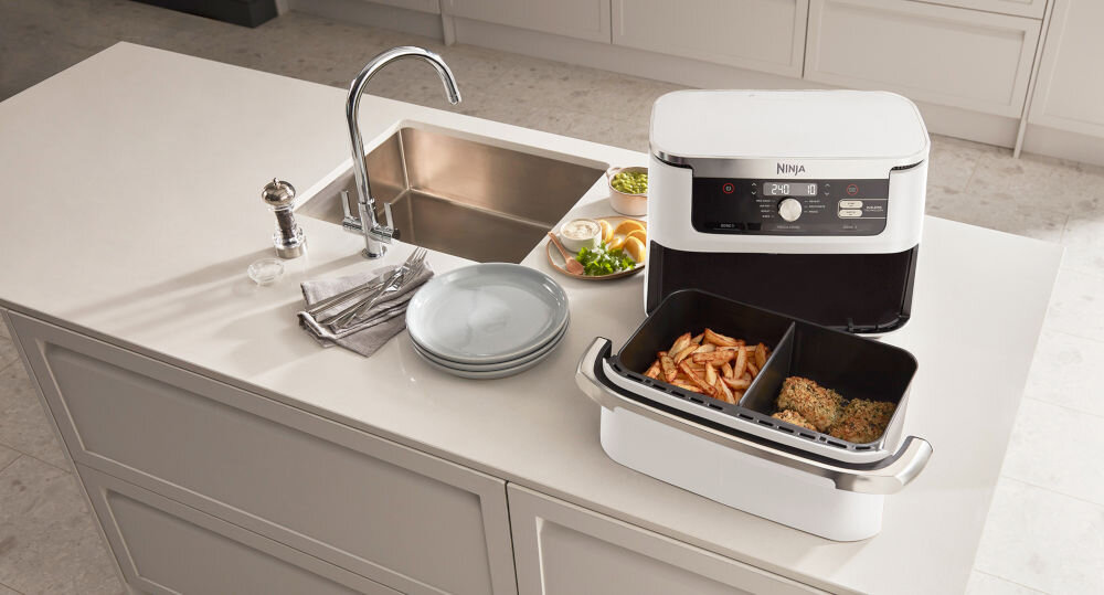 Ninja AF500EUWH Foodi FlexDrawer Dual Airfryer 10.4L Frytkownica beztłuszczowa