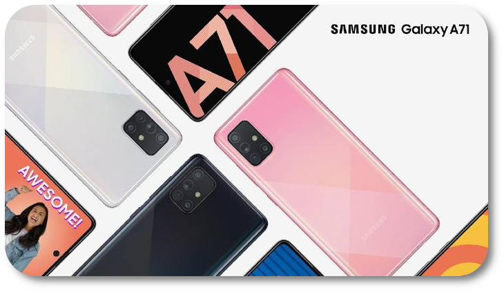 galaxy a71 colours