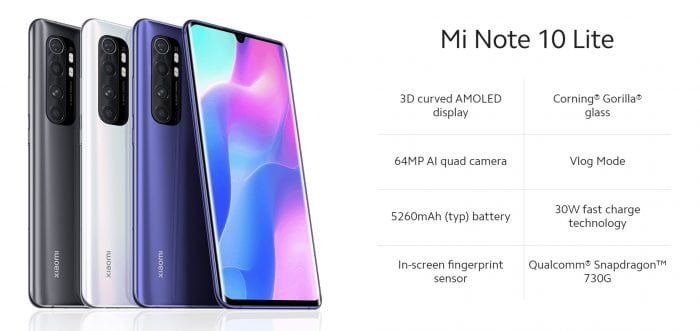 xiaomi mi note 10 lite antutu